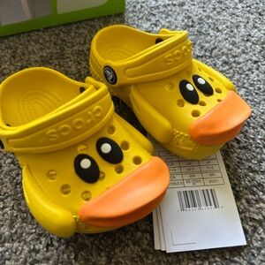Crocs Kids' Yellow Duck Clogs